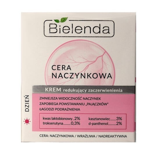Дневной крем для капиллярной кожи, уменьшающий покраснения, 50 мл Bielenda
Дневной крем для капиллярной кожи, уменьшающий покраснения, 50 мл Bielenda