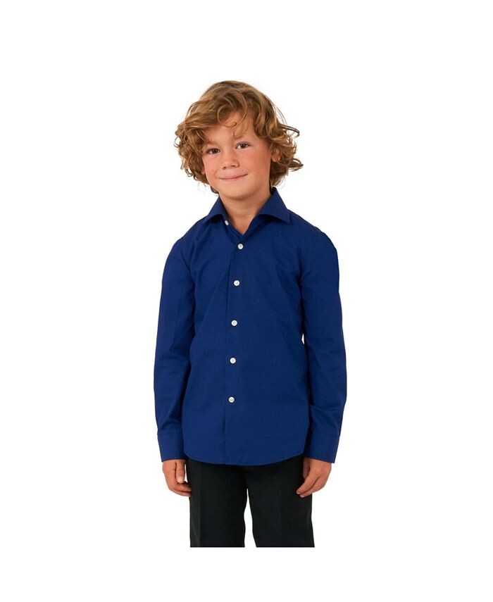 Классическая рубашка на пуговицах с длинными рукавами для новорожденных и маленьких мальчиков OppoSuits, синий
Классическая рубашка на пуговицах с длинными рукавами для новорожденных и маленьких мальчиков OppoSuits, синий