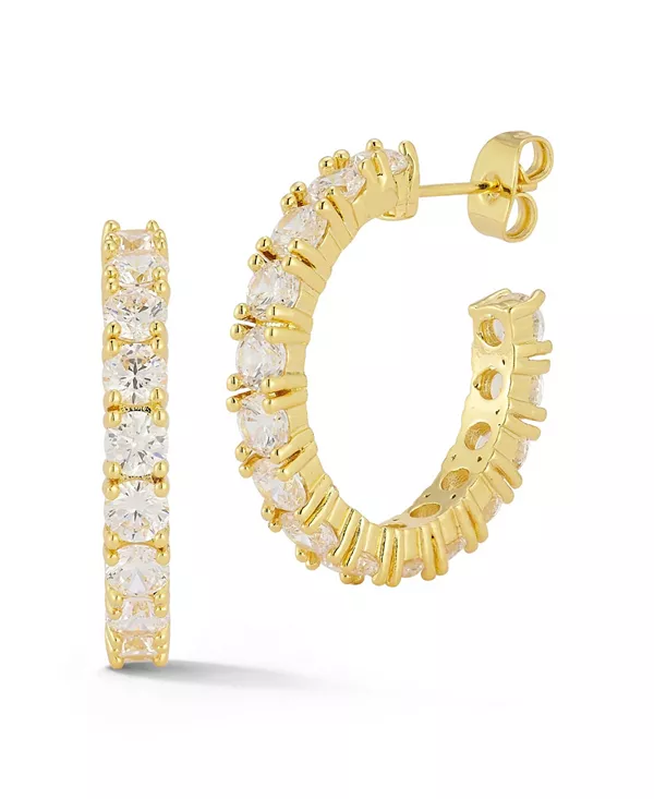 Круглые серьги-кольца с позолоченными кристаллами Rachel Zoe, gold
Круглые серьги-кольца с позолоченными кристаллами Rachel Zoe, gold