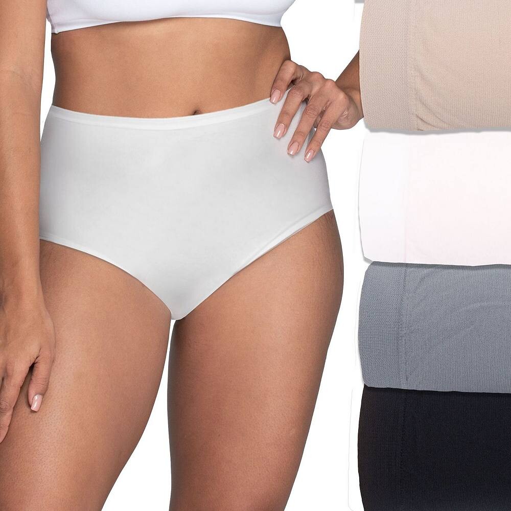 Женские трусики Fruit of the Loom, комплект из 4 бесшовных эластичных трусиков на 360 градусов 4DSLBRK, цвет Silver Asst 
Женские трусики Fruit of the Loom, комплект из 4 бесшовных эластичных трусиков на 360 градусов 4DSLBRK, цвет Silver Asst