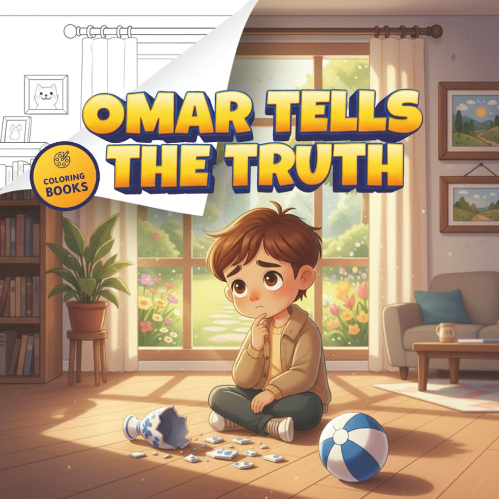 Omar Tells the Truth: A Story About Honesty and Courage (with Coloring Pages) (Independently published)
Omar Tells the Truth: A Story About Honesty and Courage (with Coloring Pages) (Independently published)
