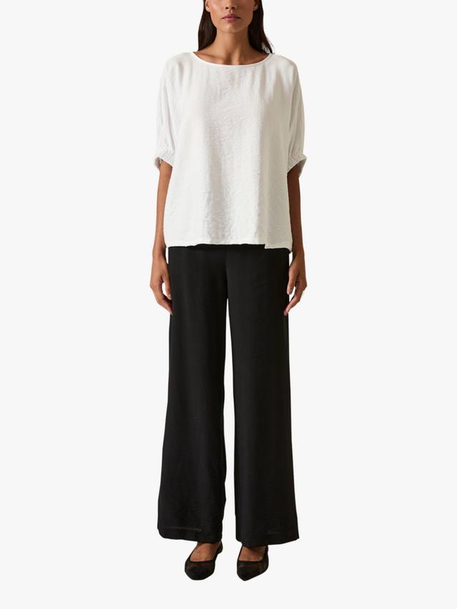 Топ с круглым вырезом и рукавом летучая мышь James Lakeland, White
Топ с круглым вырезом и рукавом летучая мышь James Lakeland, White