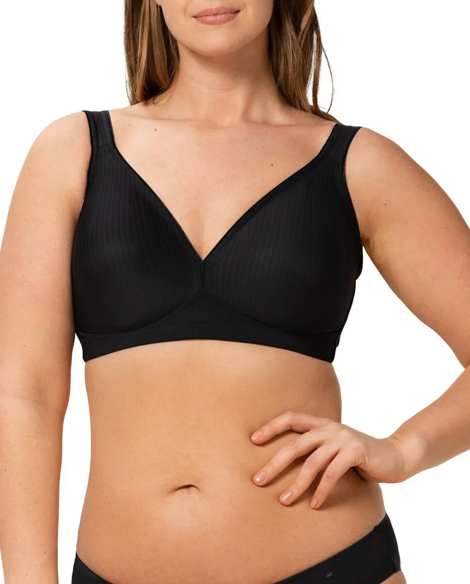 Современный бюстгальтер Triumph из мягкого хлопка без косточек и мягких формованных чашек, черный
Современный бюстгальтер Triumph из мягкого хлопка без косточек и мягких формованных чашек, черный