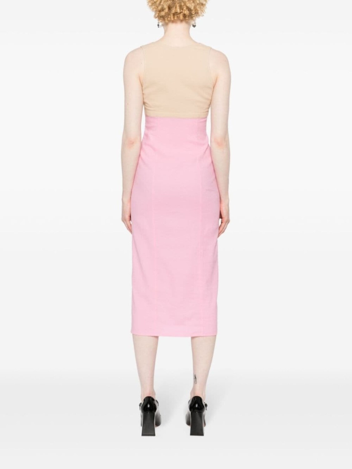 Patou платье миди в двух тонах, розовый
Patou платье миди в двух тонах, розовый