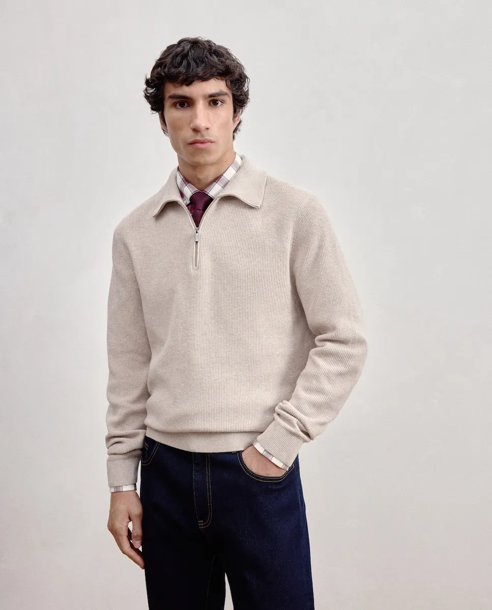 Мужская свитер с молнией Dustin, коричневый
Мужская свитер с молнией Dustin, коричневый