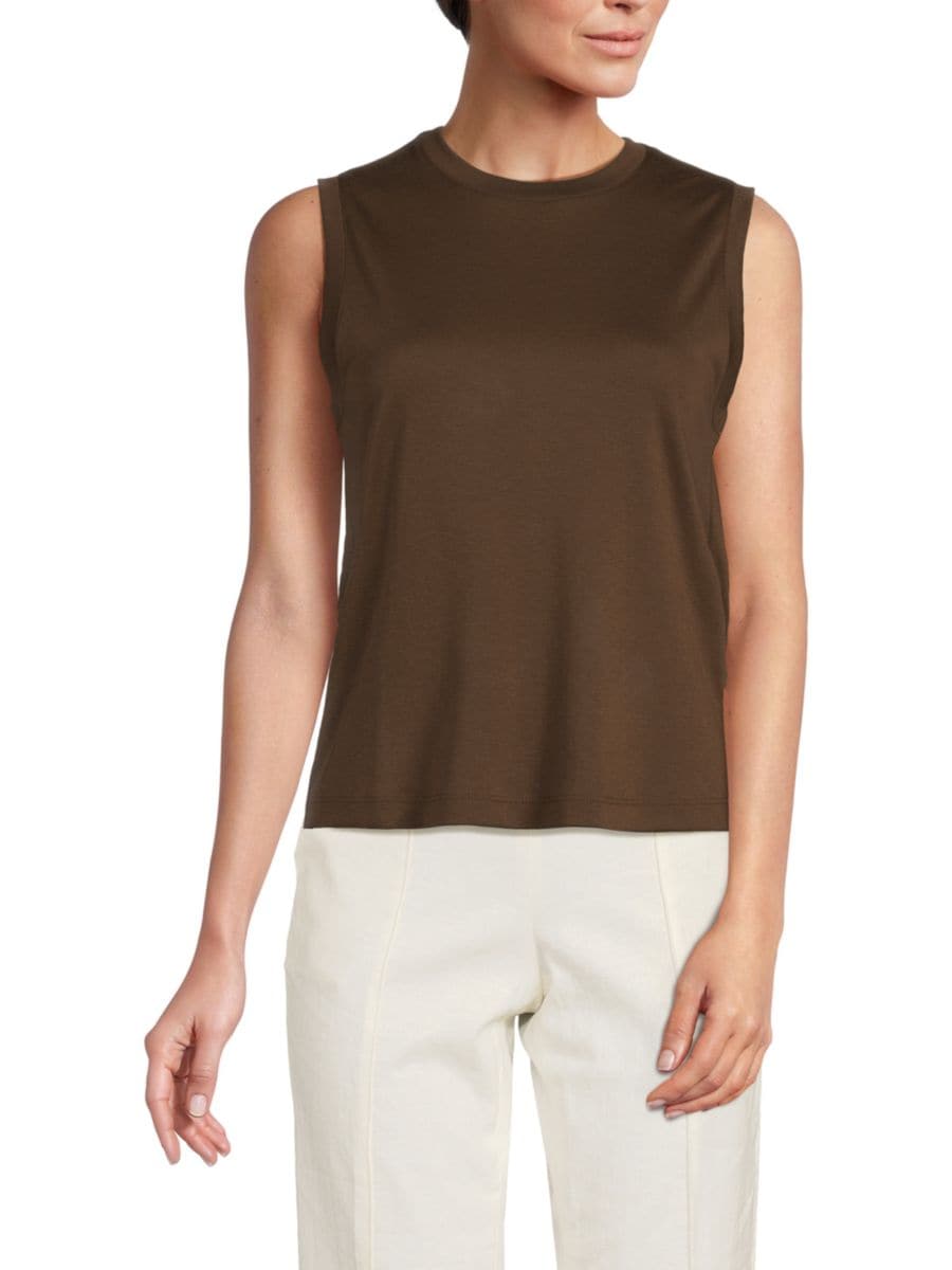 Пима Хлопковый Топ Vince, цвет Argan Brown 
Пима Хлопковый Топ Vince, цвет Argan Brown