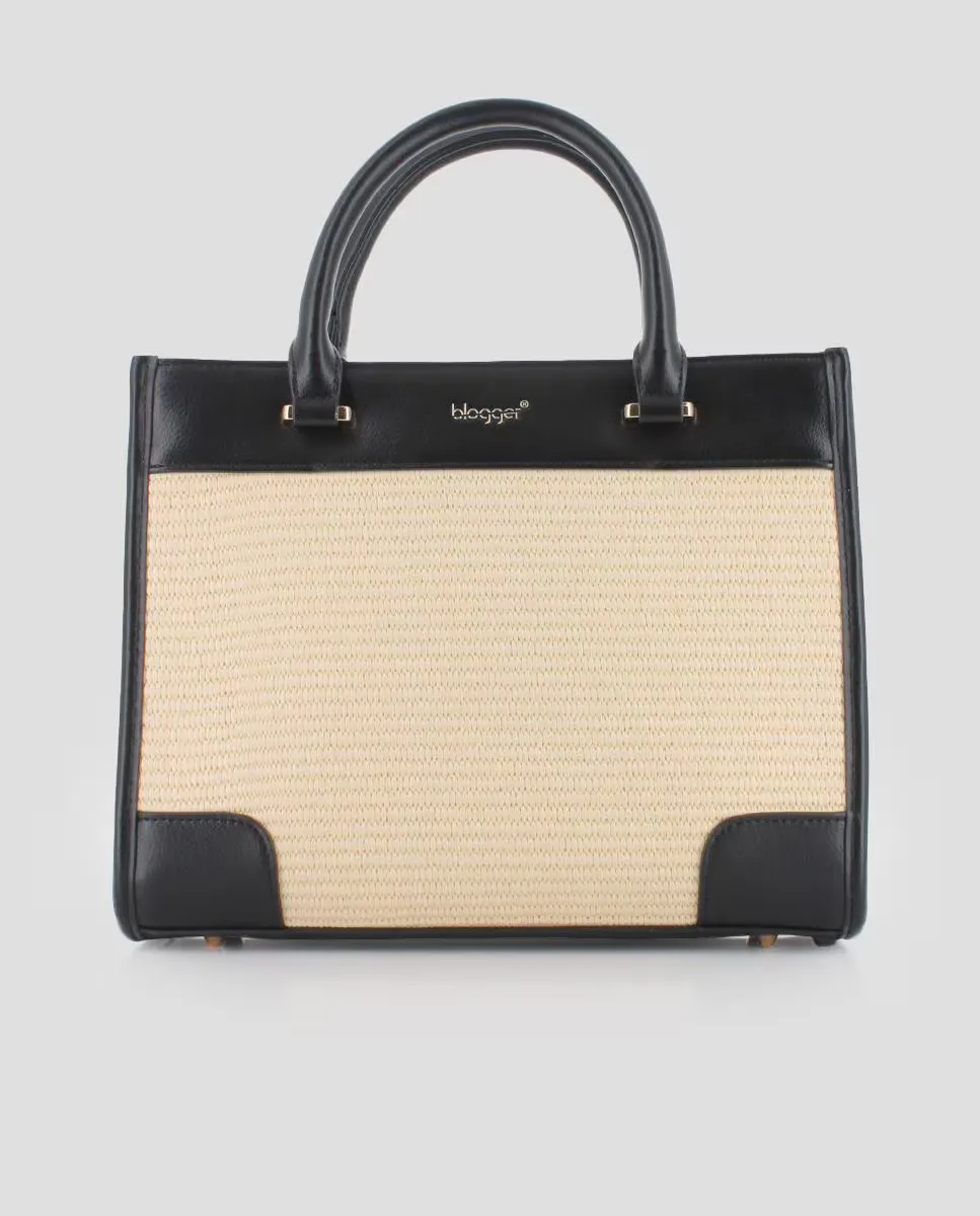 Квадратная женская сумка из рафии Blogger, черный
Квадратная женская сумка из рафии Blogger, черный