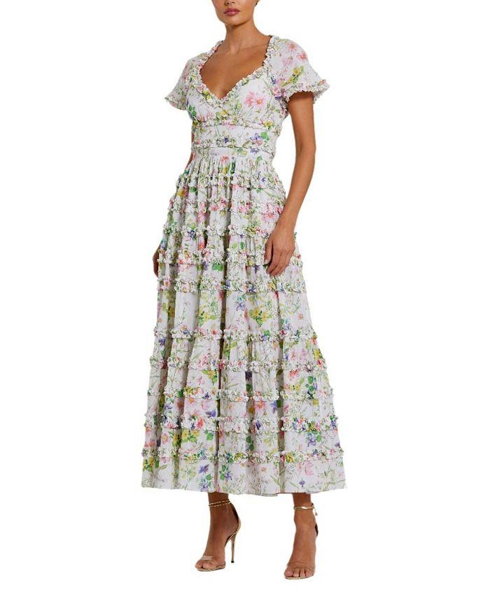 Платье из хлопка с каплевидным вырезом, открытой спиной и цветочным принтом Mac Duggal, мультиколор
Платье из хлопка с каплевидным вырезом, открытой спиной и цветочным принтом Mac Duggal, мультиколор