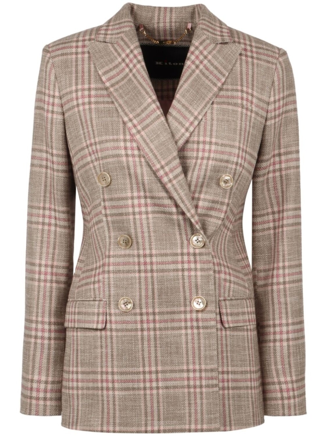 Kiton пиджак в клетку Prince of Wales, нейтральный
Kiton пиджак в клетку Prince of Wales, нейтральный