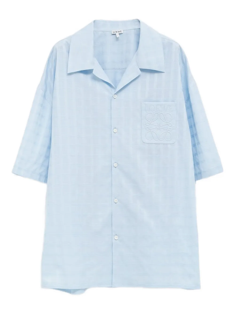 Рубашка с короткими рукавами и вышивкой LOEWE, синий
Рубашка с короткими рукавами и вышивкой LOEWE, синий