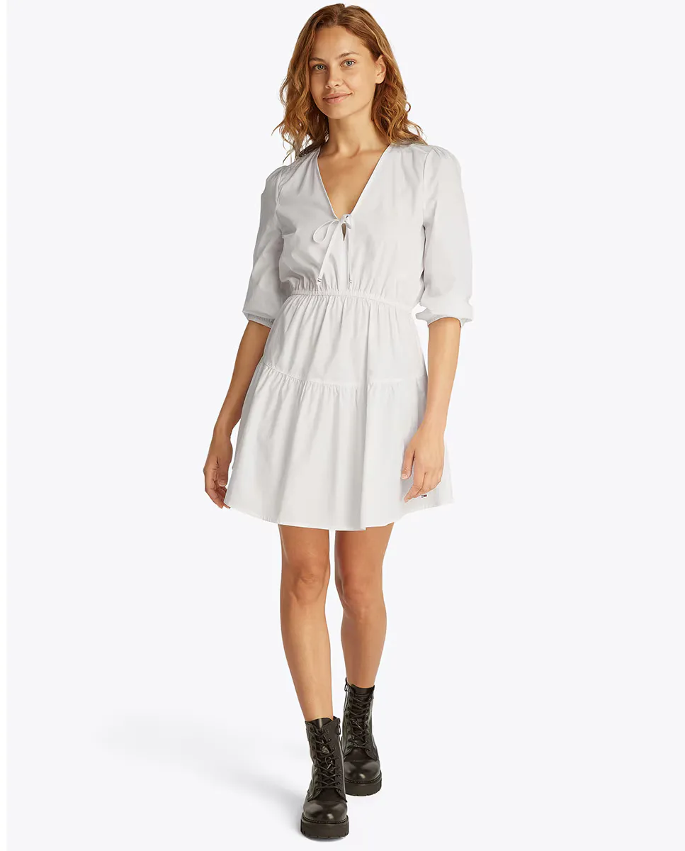 Женское мини-платье свободного кроя из поплина Tommy Jeans, белый
Женское мини-платье свободного кроя из поплина Tommy Jeans, белый