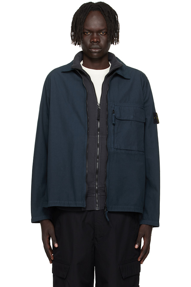 Stone Island Рубашка-Накидка из хлопка с плетением «холст» темно-синего цвета (1200004)
Stone Island Рубашка-Накидка из хлопка с плетением «холст» темно-синего цвета (1200004)