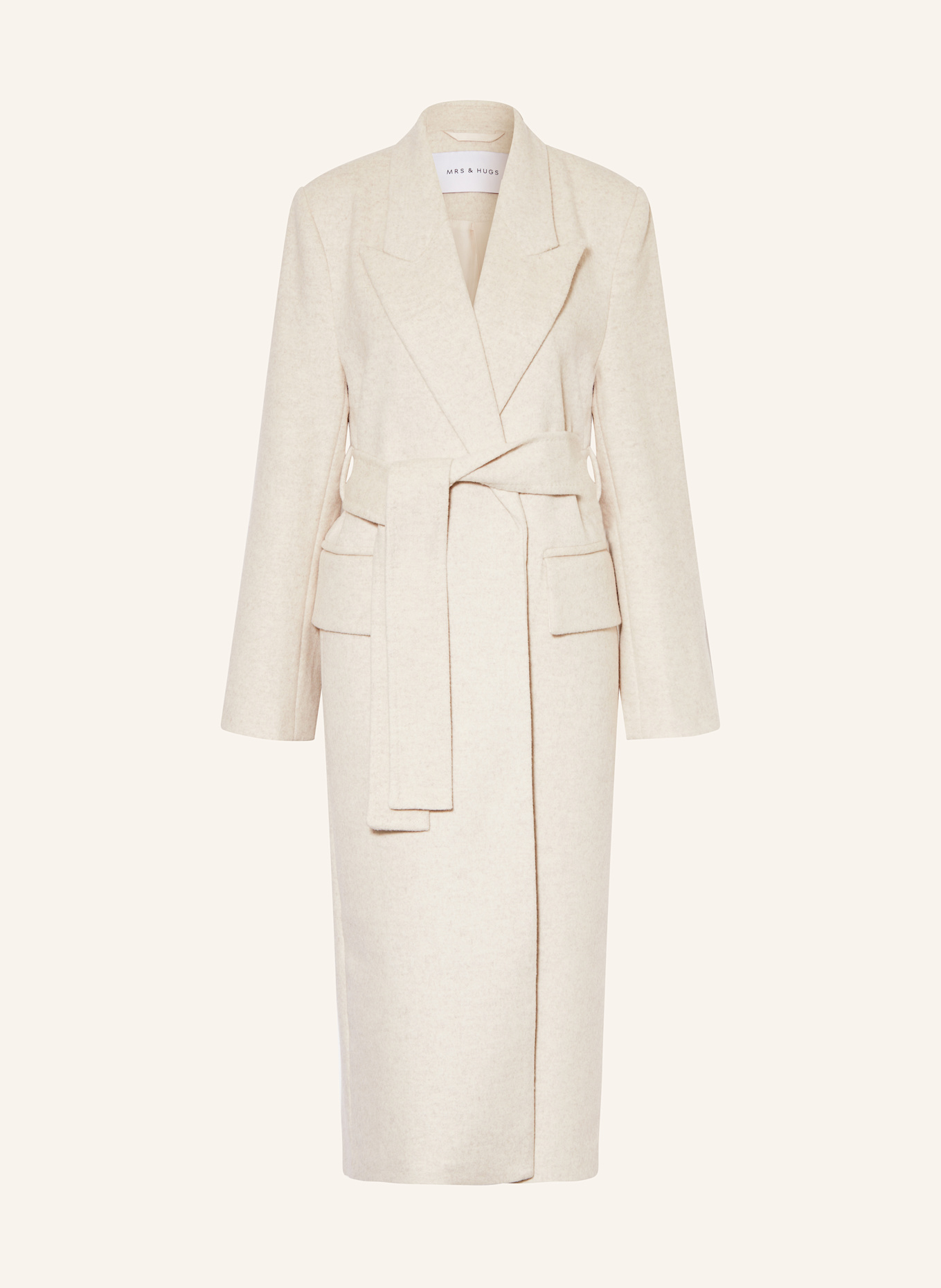 Шерстяное пальто Mrs & Hugs, бежевый
Шерстяное пальто Mrs & Hugs, бежевый