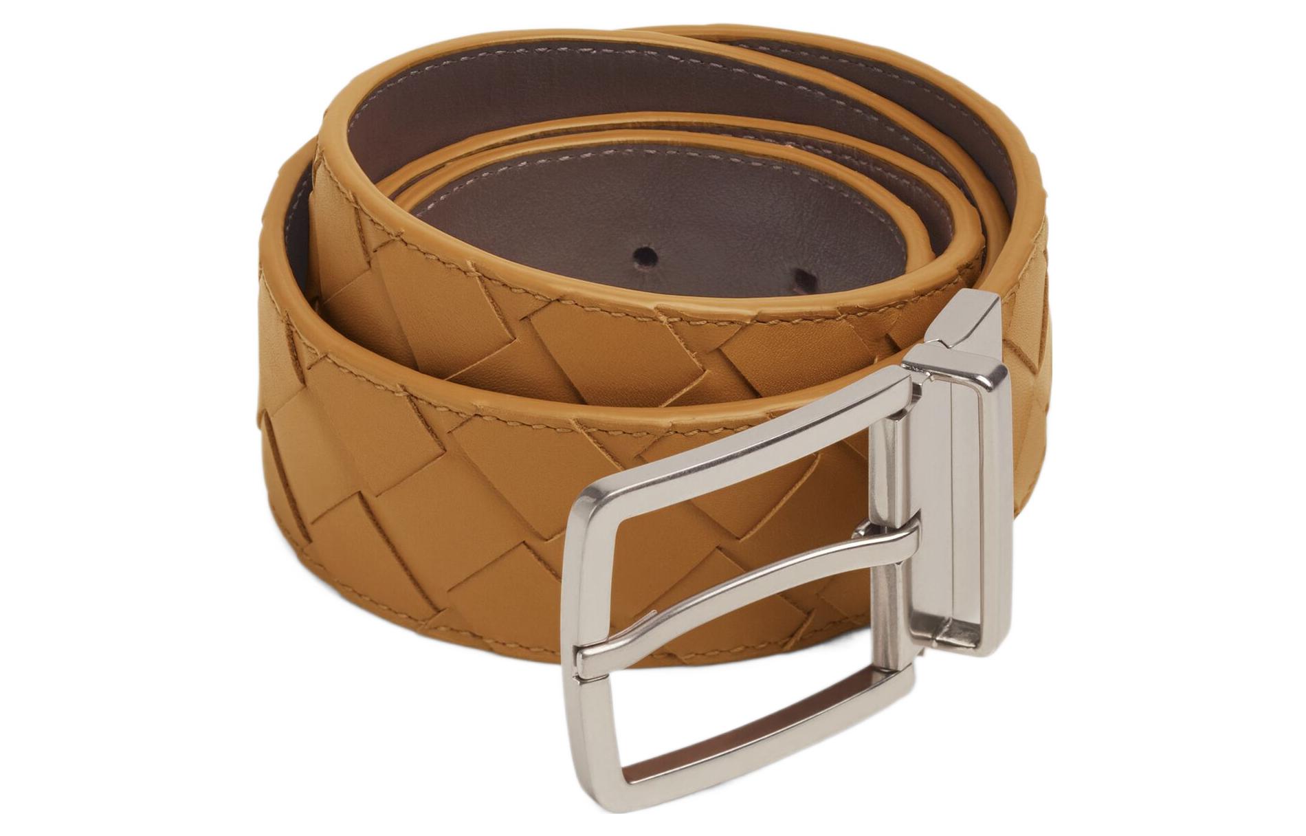 Bottega Veneta Мужской кожаный ремень из коровьей кожи карамельно-черный молочный шоколад шириной 3,5 см, Caramel/Black Milk Chocolate
Bottega Veneta Мужской кожаный ремень из коровьей кожи карамельно-черный молочный шоколад шириной 3,5 см, Caramel/Black Milk Chocolate