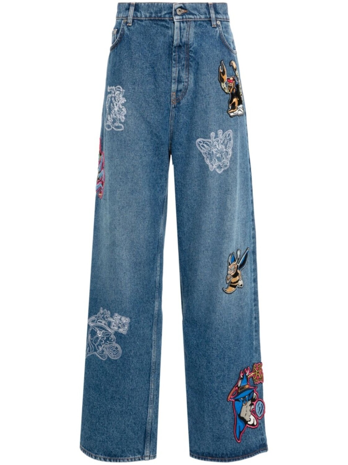 Off-White прямые джинсы Character Diag, синий
Off-White прямые джинсы Character Diag, синий