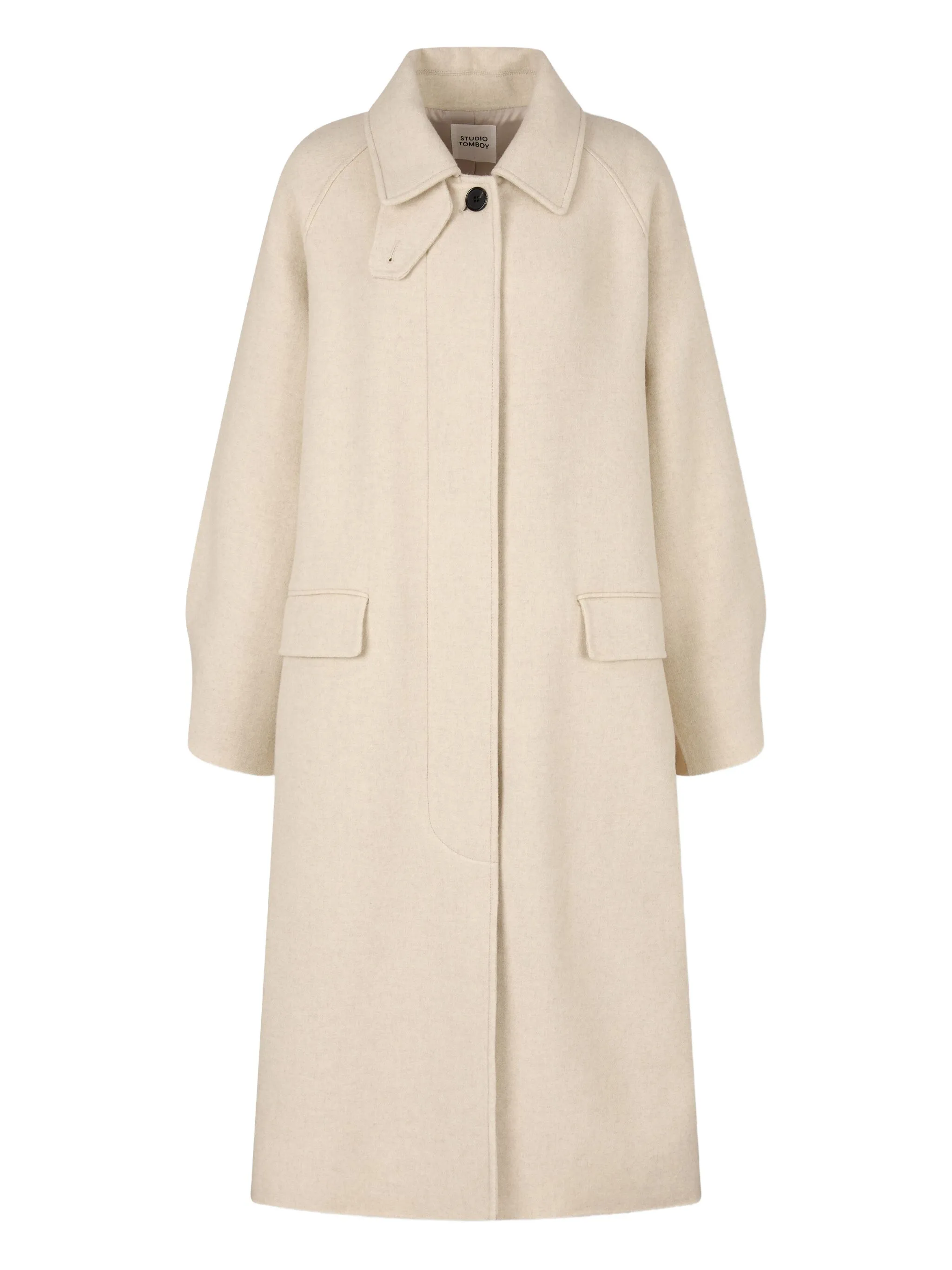 Однобортное пальто Balmacaan Studio Tomboy, бежевый
Однобортное пальто Balmacaan Studio Tomboy, бежевый
