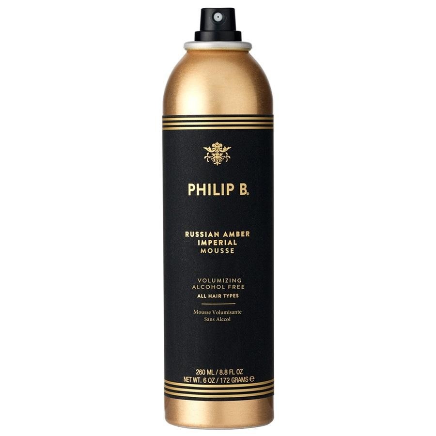 Мусс для волос russian amber imperial mousse Philip B, объем 200 мл
Мусс для волос russian amber imperial mousse Philip B, объем 200 мл