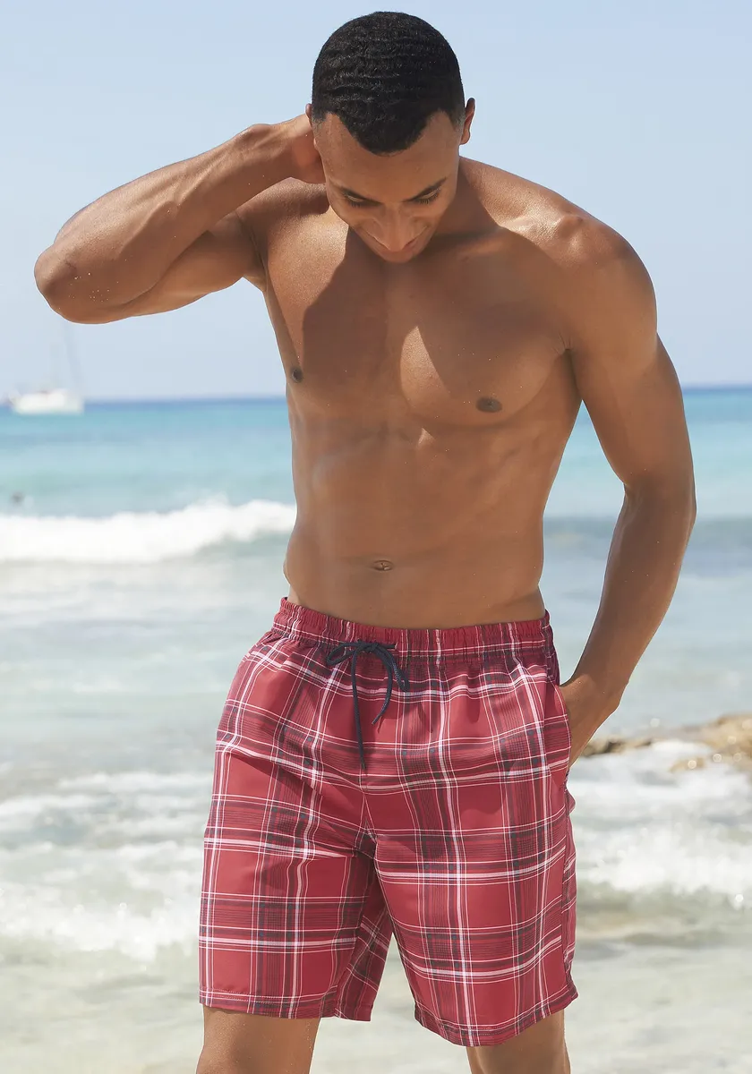 Шорты для плавания H.I.S "Karo", со шнурком контрастного цвета, красный
Шорты для плавания H.I.S "Karo", со шнурком контрастного цвета, красный