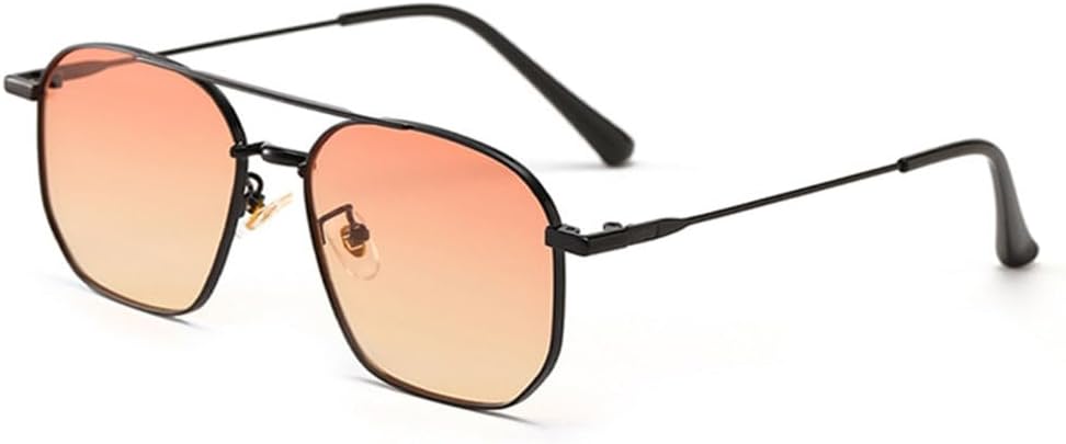 Ретро солнцезащитные очки с двойной перемычкой и металлической оправой для женщин, модные очки с прозрачными линзами цвета океана, защита от УФ-излучения UV400, трендовые солнцезащитные очки для мужчин generic, Black Orange
Ретро солнцезащитные очки с двойной перемычкой и металлической оправой для женщин, модные очки с прозрачными линзами цвета океана, защита от УФ-излучения UV400, трендовые солнцезащитные очки для мужчин generic, Black Orange