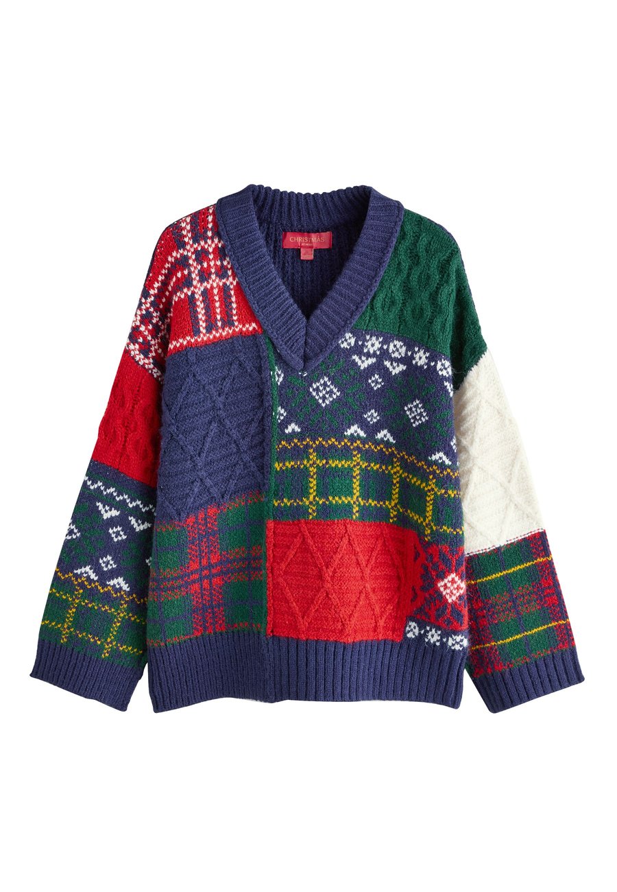 Джемпер Next Jumper, Navy/Red/Green Patched/Multi-Coloured
Джемпер Next Jumper, Navy/Red/Green Patched/Multi-Coloured