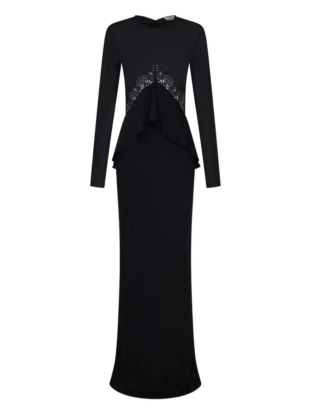 Платье макси с кружевной вставкой Christopher Esber, черный
Платье макси с кружевной вставкой Christopher Esber, черный