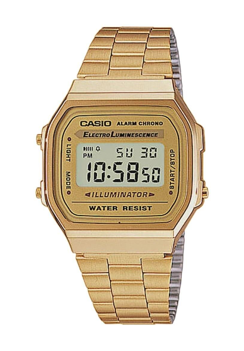 Часы цифровые А168WG-9EF CASIO, золото
Часы цифровые А168WG-9EF CASIO, золото