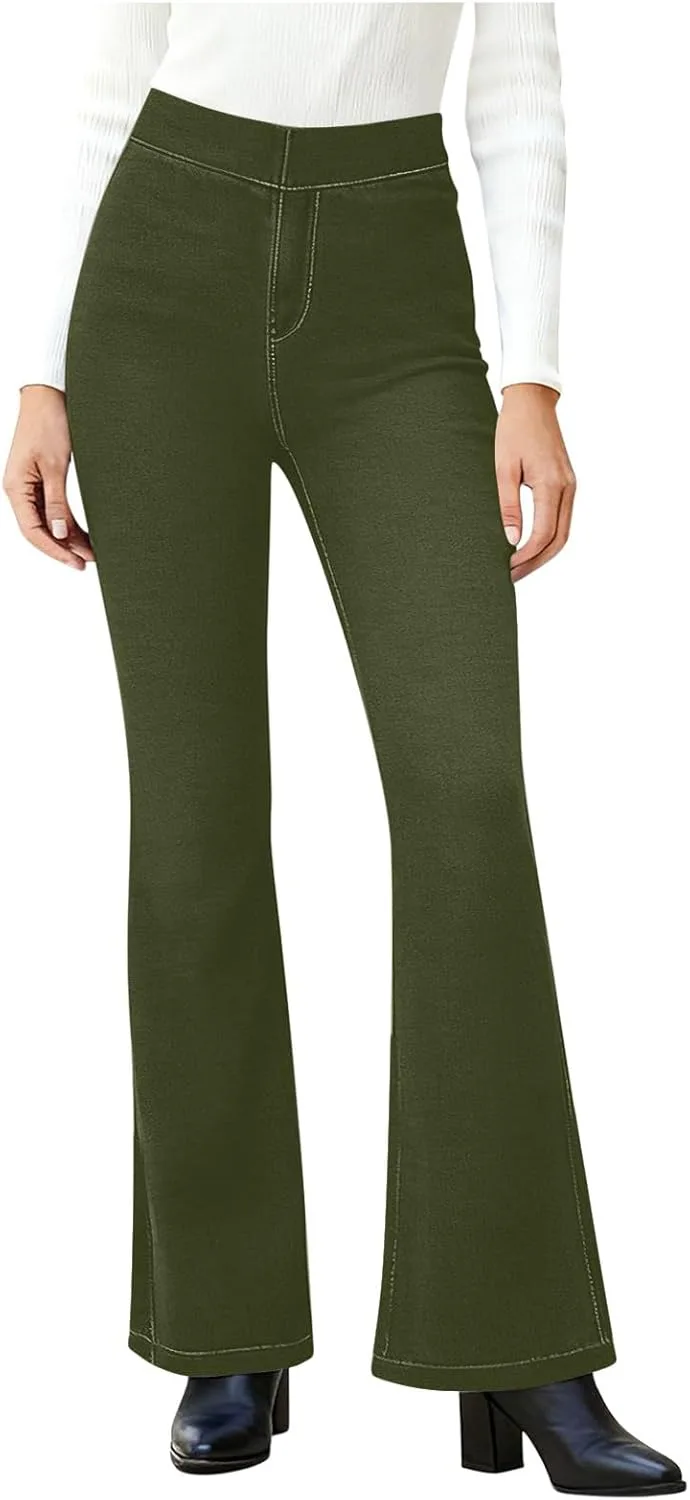 Ruziyoog Flare Faux Jeans для женщин High Waisted Stretchy Skinny Bell Bottom
Ruziyoog Flare Faux Jeans для женщин High Waisted Stretchy Skinny Bell Bottom