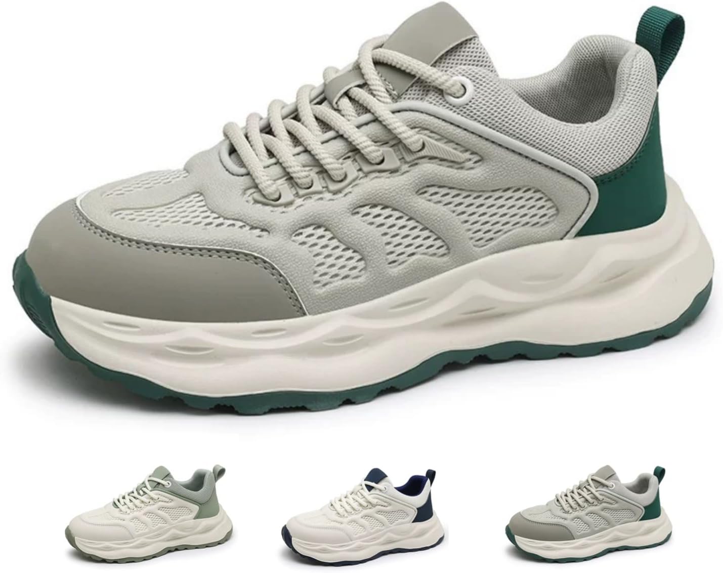 Кроссовки MACEFIL стильные повседневные массивные для мужчин и женщин, классическая мода, дышащие, легкие спортивные обувь для ходьбы, зеленый/серый
Кроссовки MACEFIL стильные повседневные массивные для мужчин и женщин, классическая мода, дышащие, легкие спортивные обувь для ходьбы, зеленый/серый