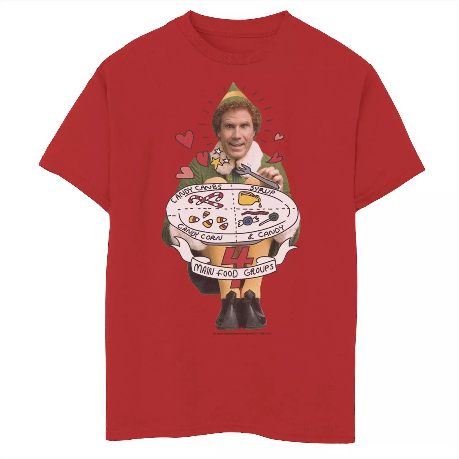 Футболка с рисунком и рисунком «Эльф Бадди» для мальчиков 8–20 лет, четыре основные группы продуктов питания Licensed Character
Футболка с рисунком и рисунком «Эльф Бадди» для мальчиков 8–20 лет, четыре основные группы продуктов питания Licensed Character