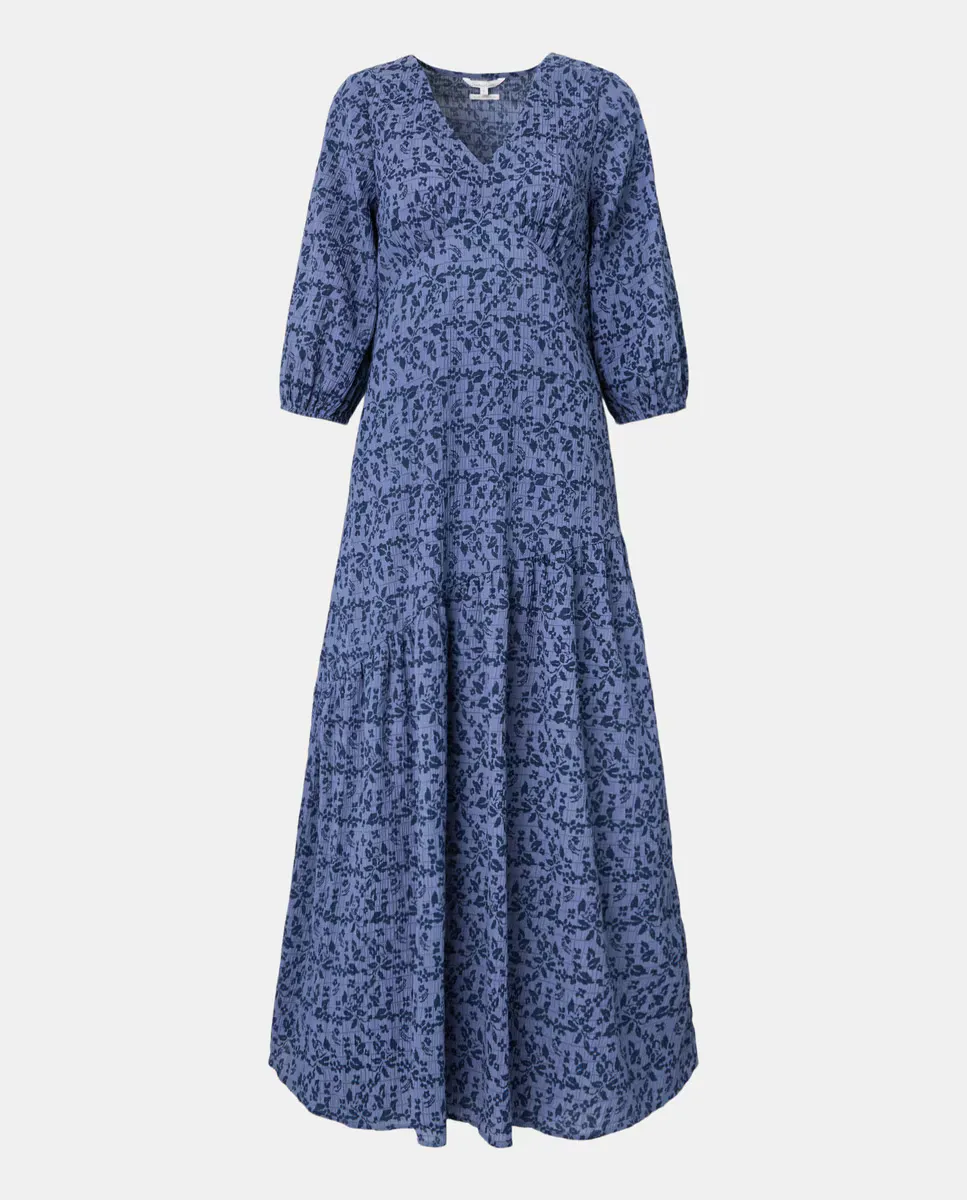 Длинное женское платье с принтом Southern Cotton, синий
Длинное женское платье с принтом Southern Cotton, синий