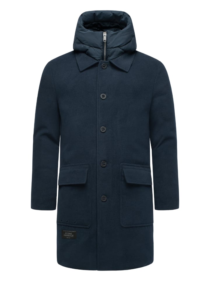 Шерстяное пальто Thiagoo XX темно-синего цвета STONE HARBOUR
Шерстяное пальто Thiagoo XX темно-синего цвета STONE HARBOUR