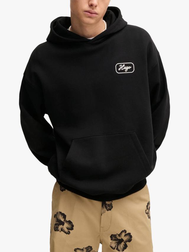 Хлопковая толстовка HUGO BOSS, черный
Хлопковая толстовка HUGO BOSS, черный