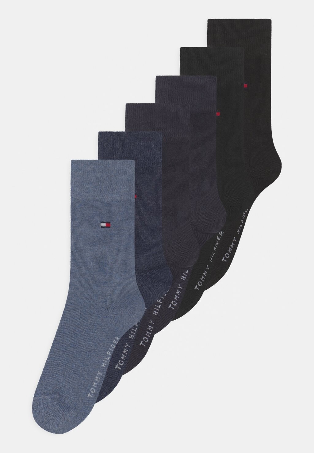 Носки Children Basic 6 Pack Unisex Tommy Hilfiger, цвет black/jeans/midnight blue
Носки Children Basic 6 Pack Unisex Tommy Hilfiger, цвет black/jeans/midnight blue