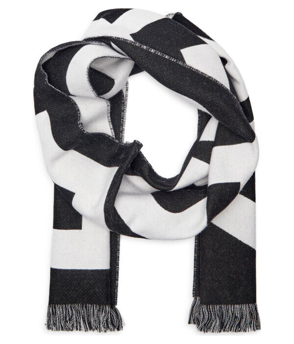 Шарф мужской Burberry шерстяной с надписью, черный
Шарф мужской Burberry шерстяной с надписью, черный