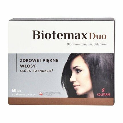 Biotemax Duo 60 таблеток Красивые волосы, кожа, ногти, Colfarm
Biotemax Duo 60 таблеток Красивые волосы, кожа, ногти, Colfarm