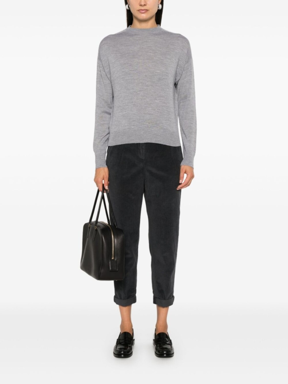 Peserico свитер с эффектом металлик, серый
Peserico свитер с эффектом металлик, серый