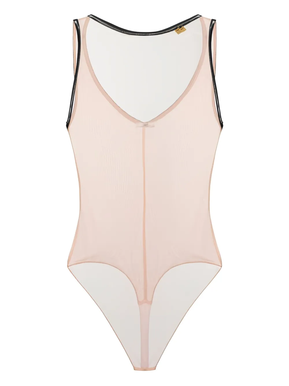 Боди из тюля с логотипом Elisabetta Franchi, нейтральный
Боди из тюля с логотипом Elisabetta Franchi, нейтральный