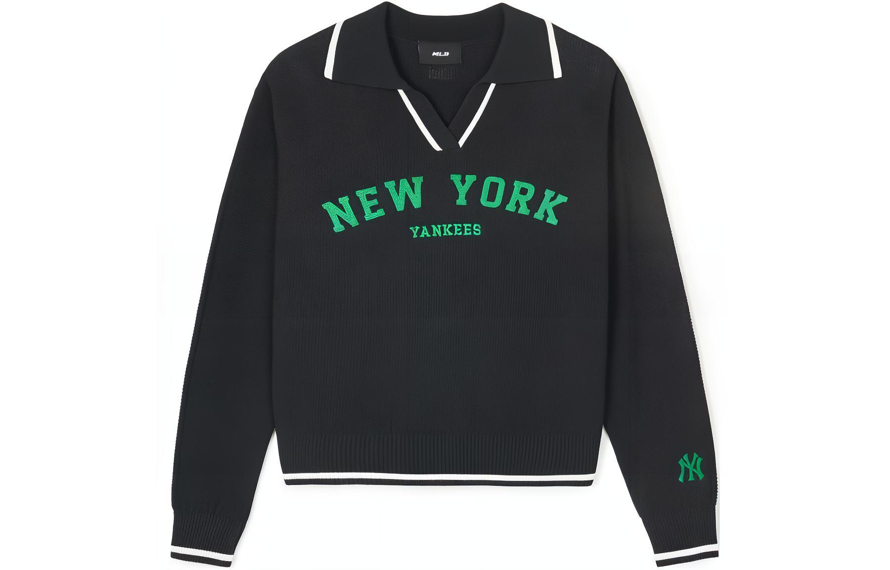 SS24 New York Yankees Вязаный свитер женский черный MLB
SS24 New York Yankees Вязаный свитер женский черный MLB