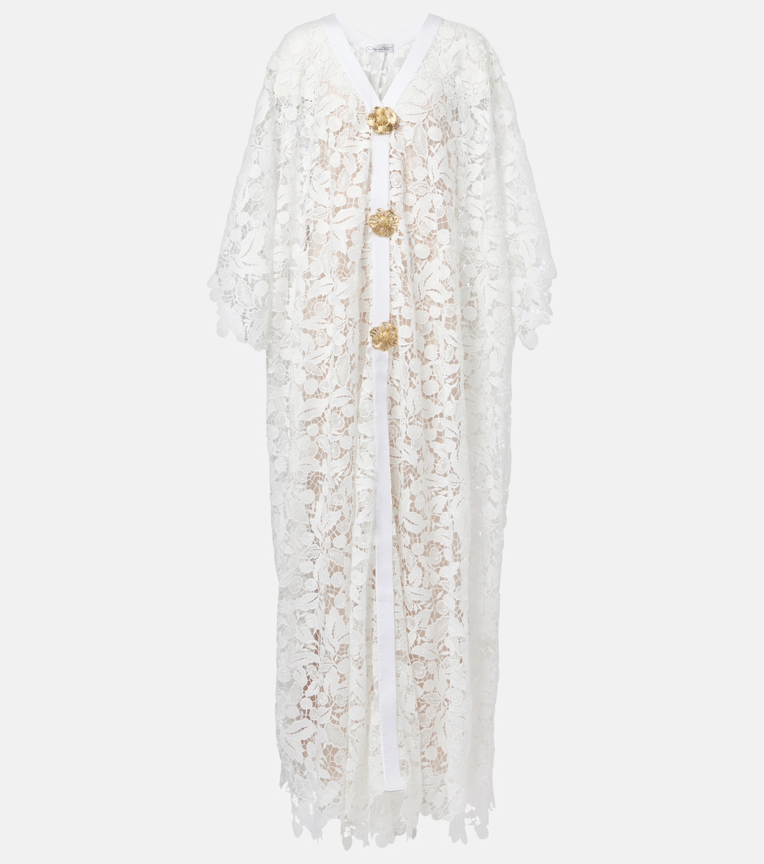 Платье макси из кружевного гипюра Oscar de la Renta, белый
Платье макси из кружевного гипюра Oscar de la Renta, белый