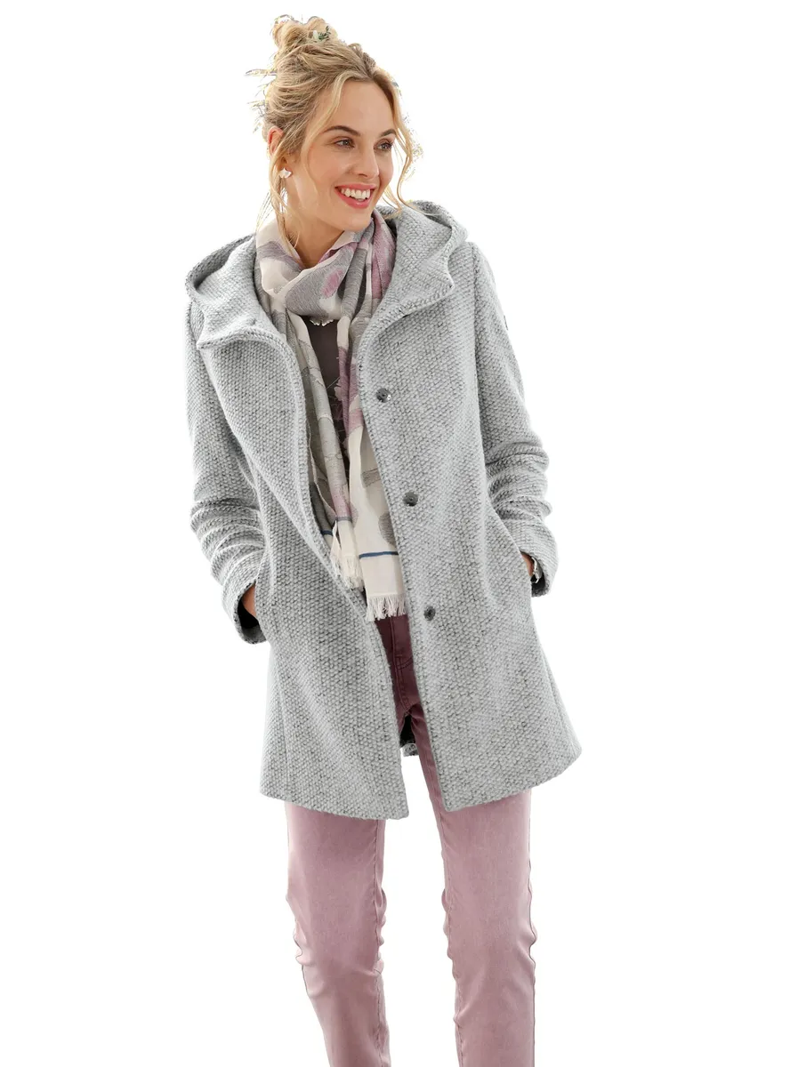 Длинная куртка с капюшоном, цвет Hellgrau-Meliert
Длинная куртка с капюшоном, цвет Hellgrau-Meliert
