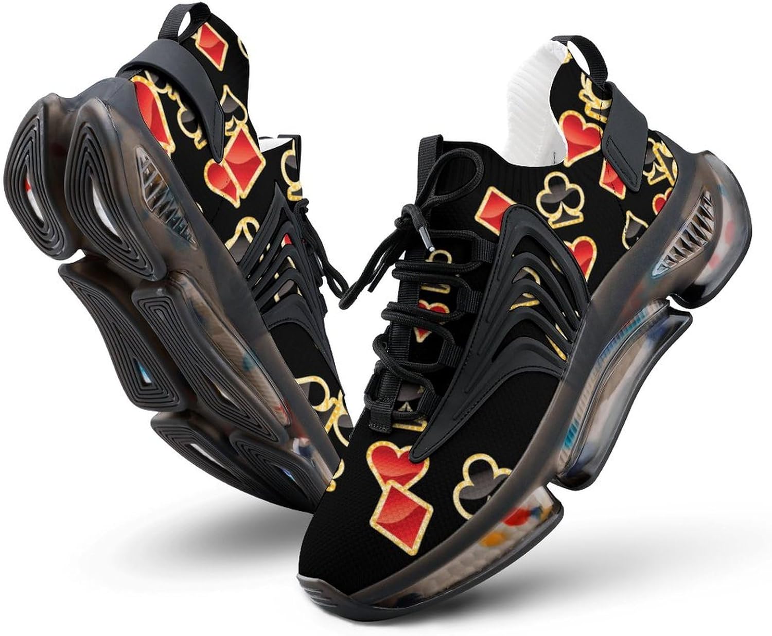 Золотые кроссовки с символами покера для женщин, легкие, для бега, тенниса, прогулок, спорта, тренажерного зала и путешествий, для мужчин Forsjhsa
Золотые кроссовки с символами покера для женщин, легкие, для бега, тенниса, прогулок, спорта, тренажерного зала и путешествий, для мужчин Forsjhsa