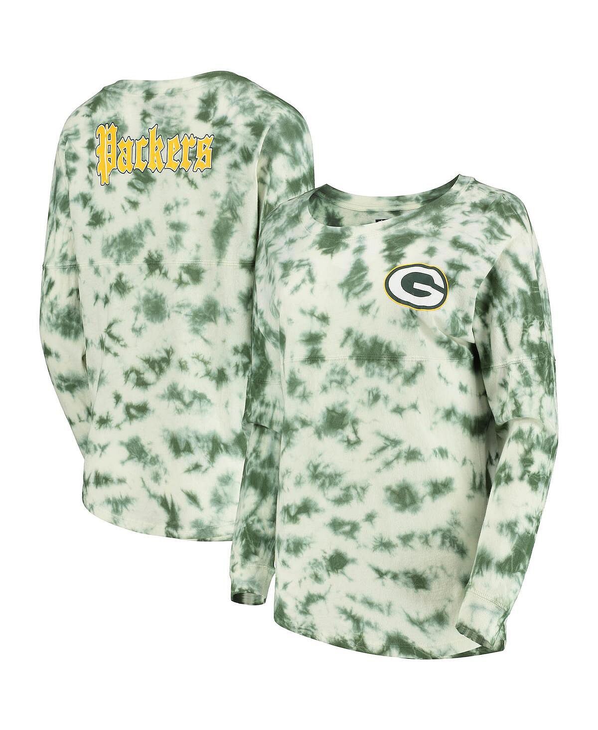 Женская зеленая футболка с длинным рукавом Green Bay Packers тай-дай New Era, зеленый
Женская зеленая футболка с длинным рукавом Green Bay Packers тай-дай New Era, зеленый