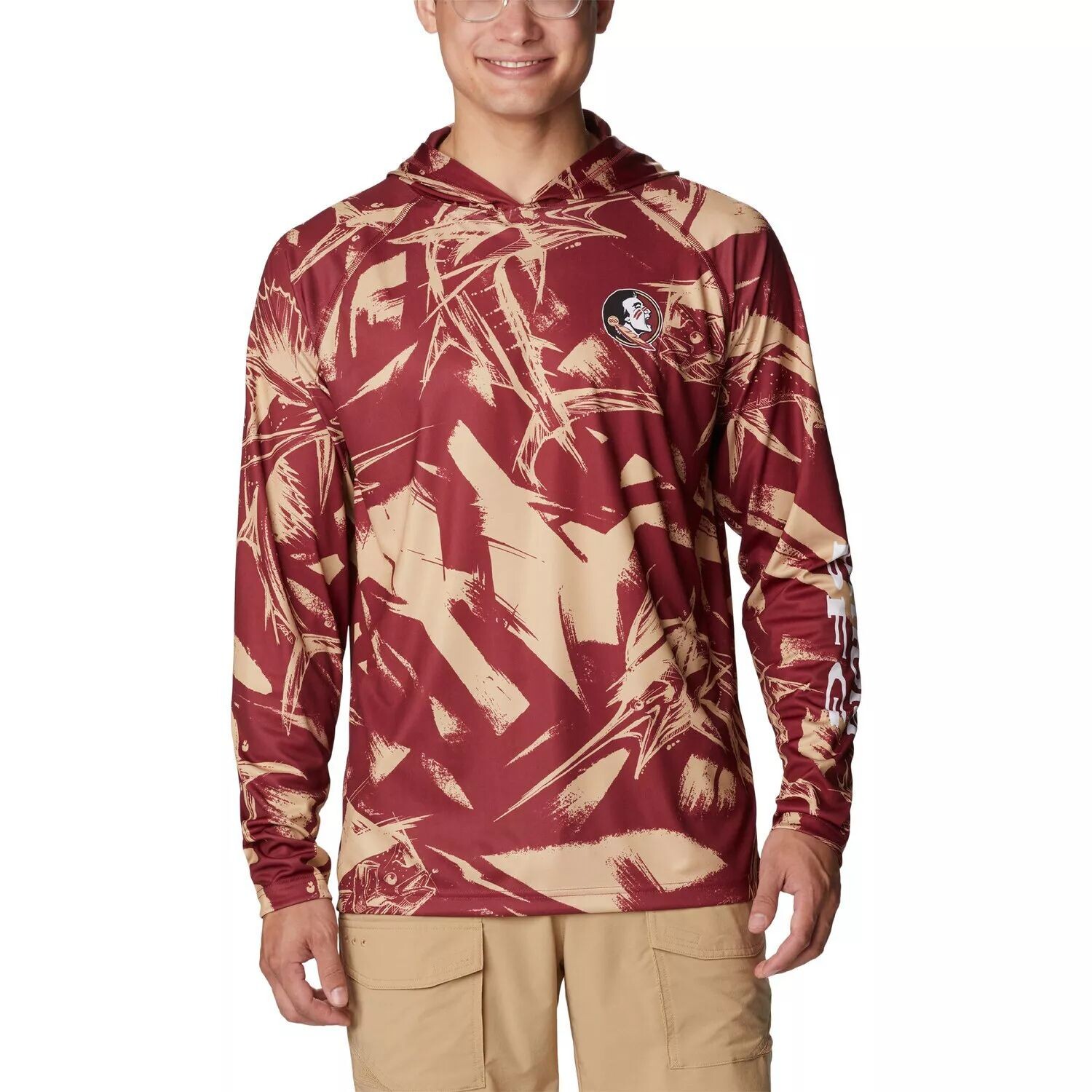 Мужская футболка Columbia Garnet Florida State Seminoles Super Terminal Tackle Omni-Shade реглан с длинными рукавами и капюшоном
Мужская футболка Columbia Garnet Florida State Seminoles Super Terminal Tackle Omni-Shade реглан с длинными рукавами и капюшоном