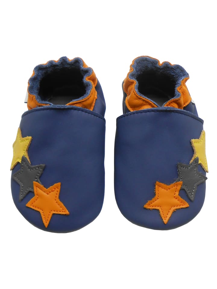 Bemesu Темно-синие кожаные прогулочные туфли для малышей с нескользящей подошвой - красочный узор в виде звезд
Bemesu Темно-синие кожаные прогулочные туфли для малышей с нескользящей подошвой - красочный узор в виде звезд