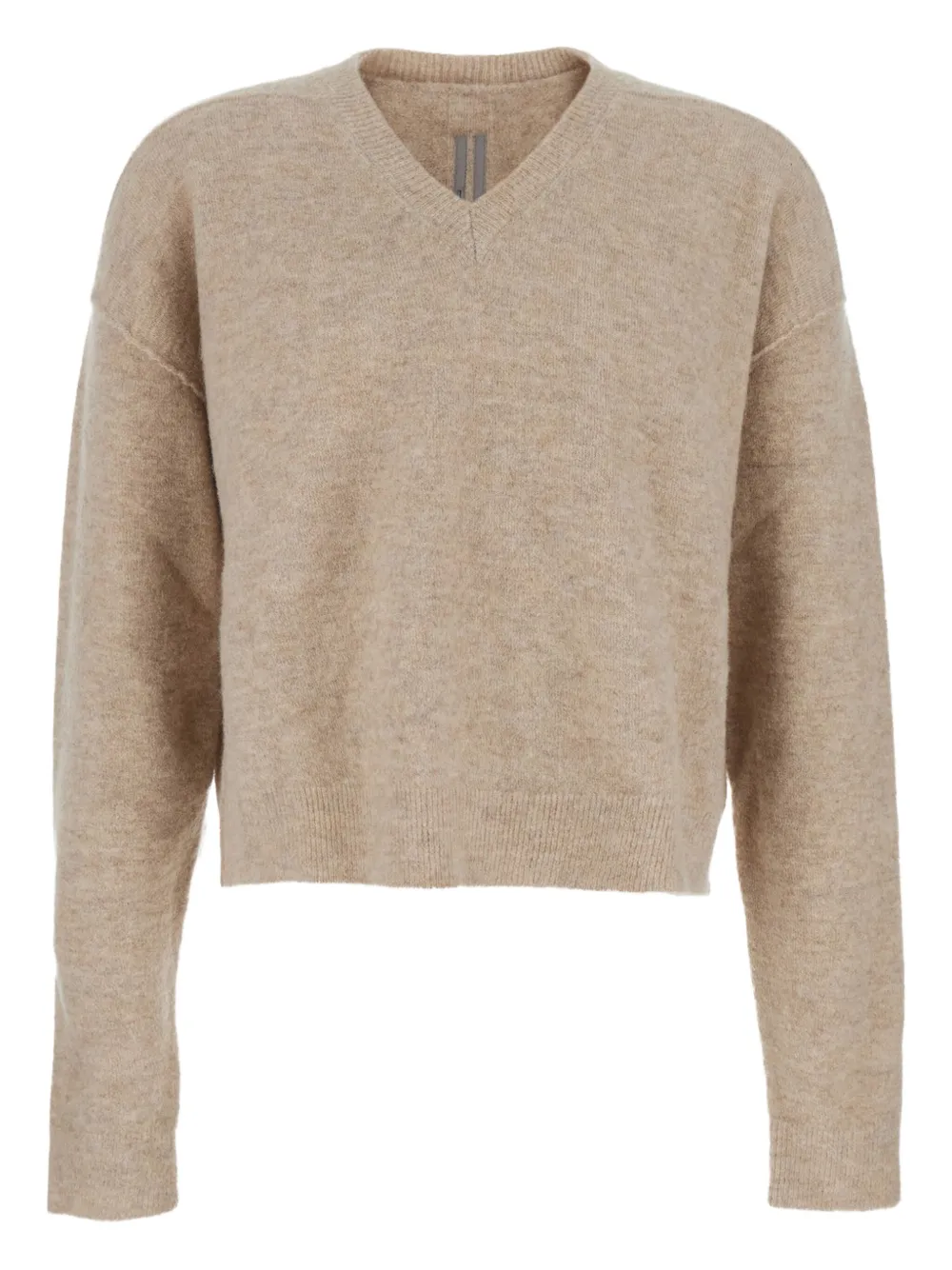 Свитер с V-образным вырезом Rick Owens, нейтральный
Свитер с V-образным вырезом Rick Owens, нейтральный