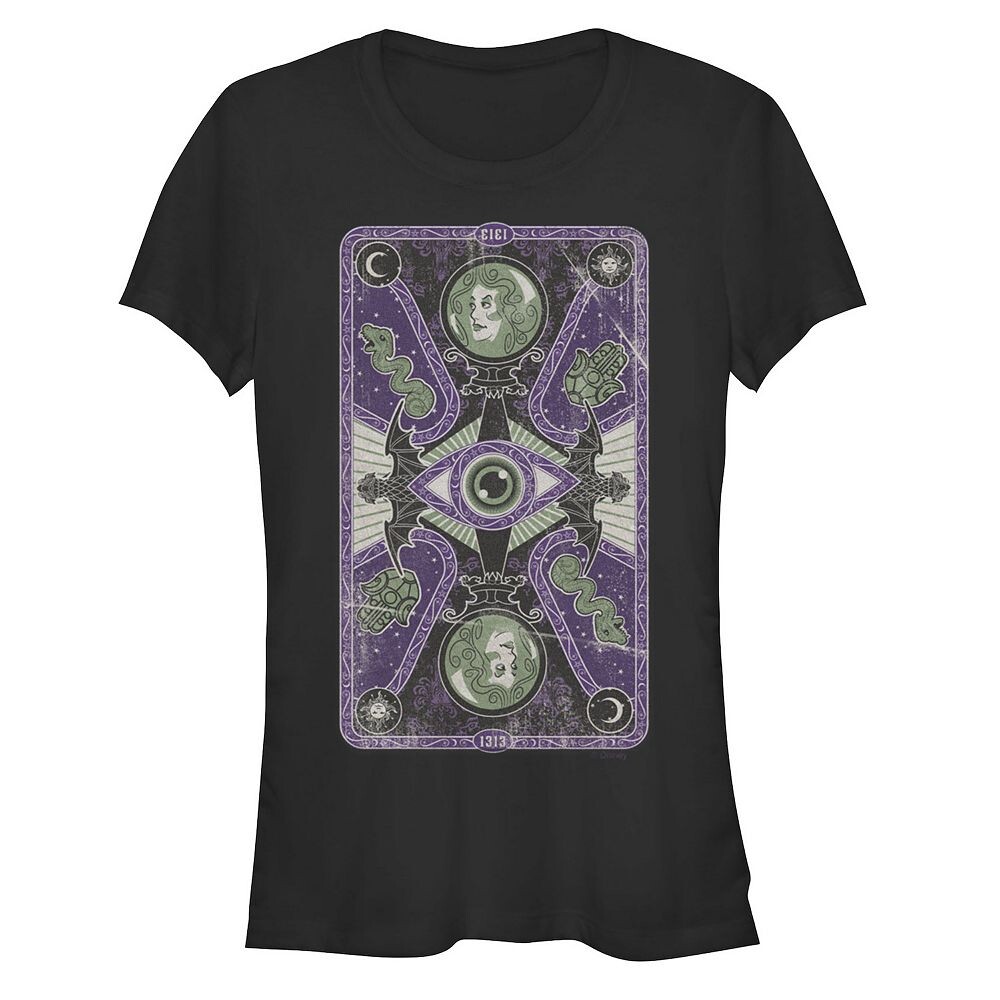 Женская футболка с картой Таро Мадам Леота Disney's The Haunted Mansion Licensed Character, черный
Женская футболка с картой Таро Мадам Леота Disney's The Haunted Mansion Licensed Character, черный
