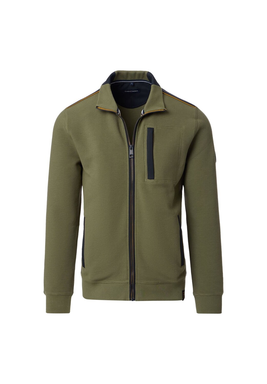 Мужская толстовка однотонная CASAMODA, зеленый 
Мужская толстовка однотонная CASAMODA, зеленый