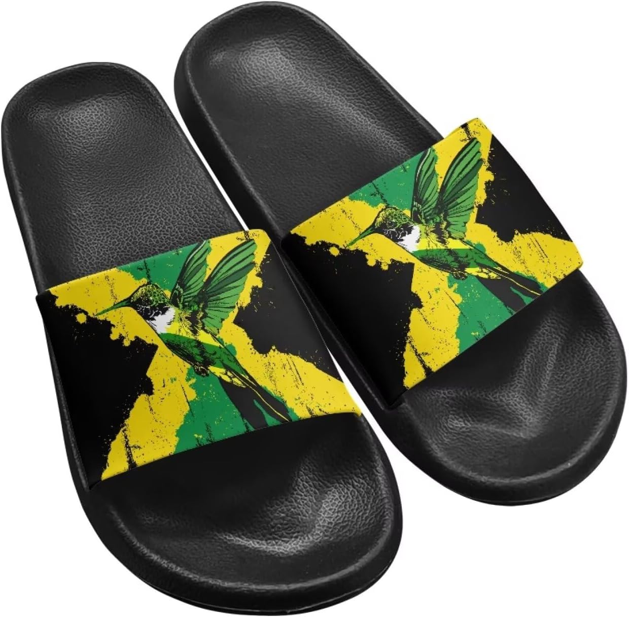 Женские и мужские повседневные слайд сандалии Hechitok, удобная мягкая подошва, нескользящие ЭВА сандалии на плоской подошве, для ванной и душа, Jamaican Flag Bird
Женские и мужские повседневные слайд сандалии Hechitok, удобная мягкая подошва, нескользящие ЭВА сандалии на плоской подошве, для ванной и душа, Jamaican Flag Bird