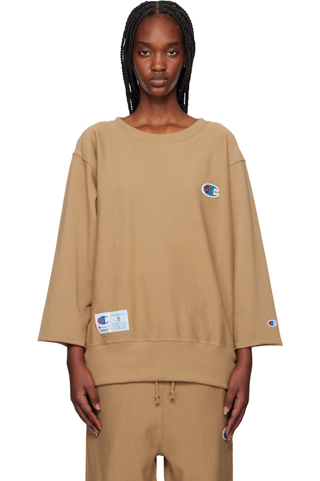 Свитшот с аппликацией из бисера Champion edition Undercover, бежевый
Свитшот с аппликацией из бисера Champion edition Undercover, бежевый