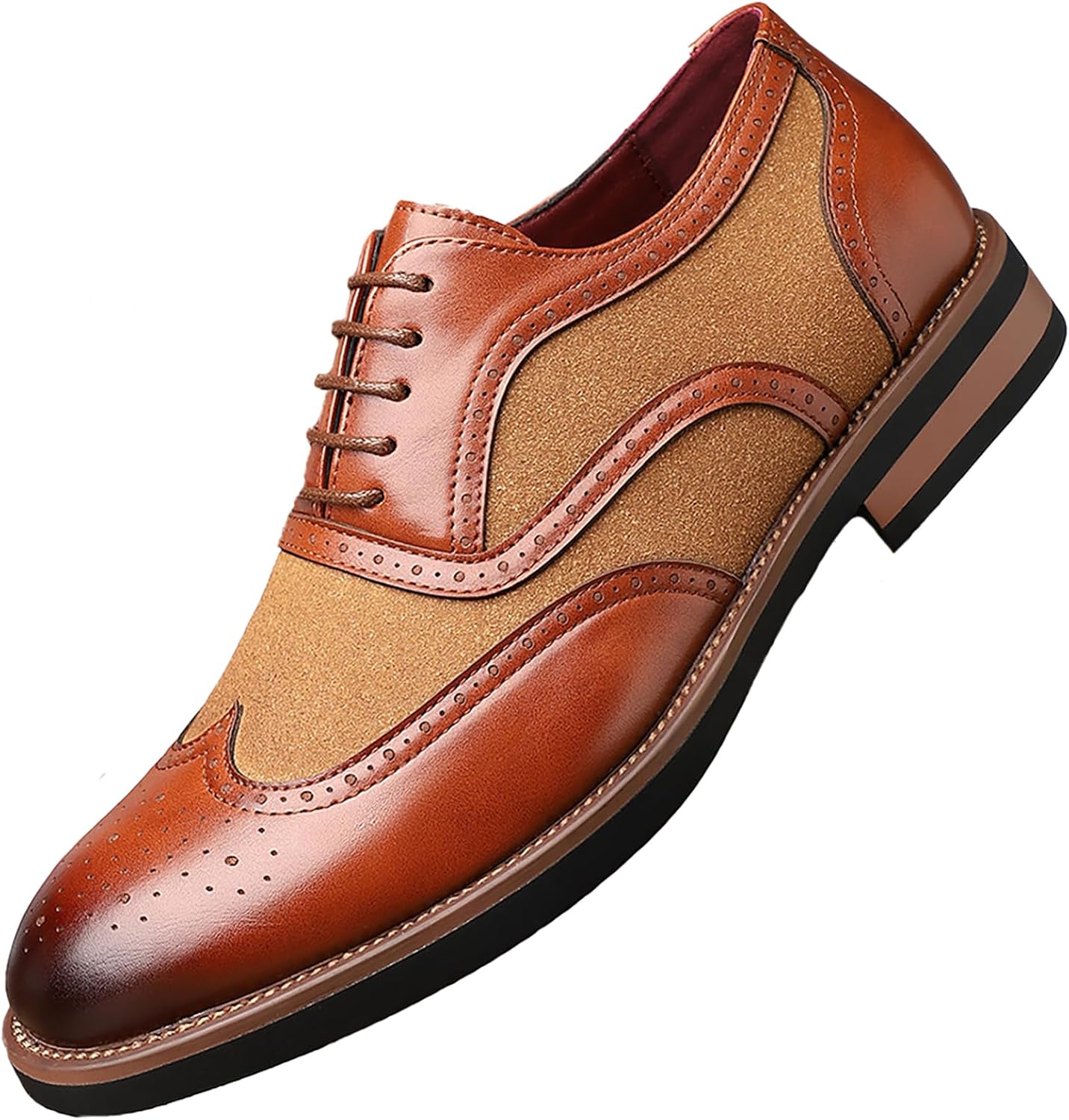 Мужские кожаные броги с крыльями, низкий массивный каблук, оксфорды с круглым носком, шнуровкой, дышащие повседневные туфли для деловых, официальных мероприятий, вечеринок и свадеб Qeosnbx, коричневый
Мужские кожаные броги с крыльями, низкий массивный каблук, оксфорды с круглым носком, шнуровкой, дышащие повседневные туфли для деловых, официальных мероприятий, вечеринок и свадеб Qeosnbx, коричневый
